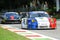 Porsche 997 and Ferrari 458 in Monza race track