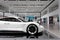 Porsche Mission E Concept Car Prototype in White- Electric Car Concept Study - Front Side Detail