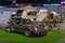 Porsche with rooftop tent for camping car traveler for rest on holidays in Bangkok International Motor Show Thailand 2021