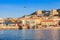 Port of Ajaccio, seaside view. Corsica