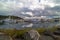 Port of Anacortes Marina on a Cloudy Day in Washington State USA