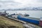 Port in Barentsburg, Russian city in Svalbard