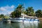 Port berth yacht and speedboat in phuket