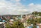 Port Blair city top view, a small island town in Southeast Asia