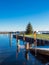 Port on the Bodden coast in Dierhagen, Germany