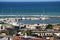 Port, breakwater and fishing boats in the port of Giulianova, abruzzo, Italy