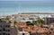 Port, breakwater and fishing boats in the port of Giulianova, abruzzo, Italy