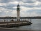 Port of Burgas-Sea view with background,Bulgaria