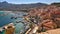 Port of Calvi Corsica - overview from the citadel