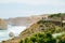 Port Campbell, Victoria Australia - 11 December 2021 - Tourists sightseeing on the lookout boardwalk at the 12 Apostles on the