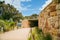 Port Campbell, Victoria Australia - 11 December 2021 - Walkway underpass to the 12 Apostles lookout boardwalk on the Great Ocean