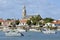 Port and church of Saint Gilles Croix de Vie in Fr