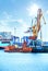 Port with cranes, containers and cargo