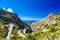 Port de Sa Calobra - beautiful coast street and landscape of  Mallorca, Spain