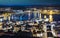 The Port of Eivissa at night, Ibiza, Spain