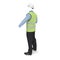 Port Engineer Uniform With Hardhat 3D Illustration