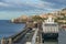 Port of Funchal with a cruise terminal and Azamara journey cruise ship, Madeira