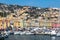 Port of Genoa Genova, Italy. Marine harbor.