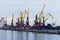 Port, loading, cranes, coal, cargo terminal