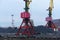 Port, loading, cranes, coal, wagon, cargo terminal