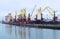 Port, loading, cranes, coal, wagon, cargo terminal