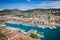 Port Lympia as seen from Colline du Chateau - Nice, France
