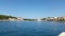 Port Makarska with ferryboat - Middle Dalmatia on Adriatic sea