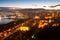 Port of Malaga in evening