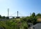 port mann bridge canada over the Fraser River in BC bottom side view closeup zoom in camera Port Mann Bridge Taken in