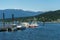 Port Moody Canada - May 28, 2017, Rocky Point Spray Park, sailboat sprt activities