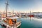 The port of Naousa in Paros, Greece