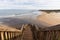 Port Noarlunga beach and the iconic southport stairs in Port Noarlunga South Australia on September 22nd 2022