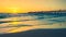 Port Noarlunga jetty with people at sunset