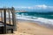 The Port Noarlunga lookout with beach selectively blurred in the
