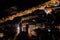 Port and Old Town of Kotor with Boats Seen from Lookout at Night