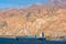 Port on Red Sea rocky coast