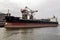 Port of Rotterdam bulk coal carrier ship