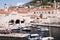 Port in the Walled City of Dubrovnic in Croatia Europe. Dubrovnik is nicknamed `Pearl of the Adriatic