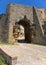 Porta all` Arco, one of city`s gateways, is the most famous Etruscan architectural monument in Volterra