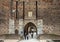 Porta Del Barcho entrance Sforza Castle  in Milan, Italy