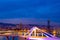 Porta dâ€™Europa and Torre Jaume I aerial lift tower in Barcelona