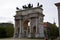 Porta Sempione Sempione Gate city gate of Milan at Piazza Sempione Sempione Square, is marked by a landmark triumphal arch