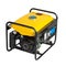 Portable benzin generator. isolated white background. Top view