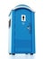 Portable blue men WC. 3D illustration
