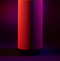 Portable column cylindrical shape. Studio stock photo bluetooth column