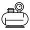 Portable compressor icon outline vector. Air machine