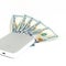 Portable drive USB on dollars pile for data is money concept