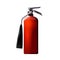 Portable Fire extinguisher, realistic equipment isolated object on white background. Quality clip art for presentations, aids,