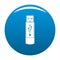 Portable flash drive icon blue