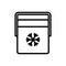 Portable fridge icon, vector illustration